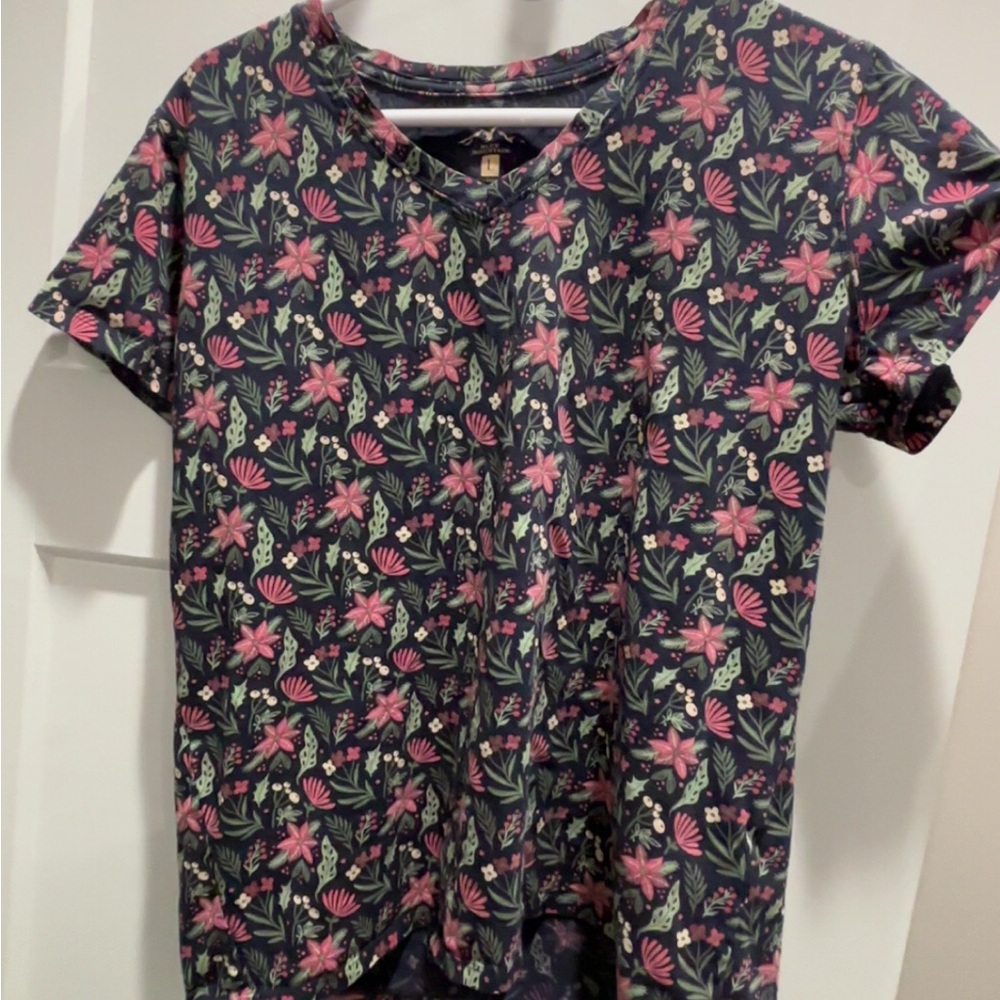 Floral Women’s Shirt - Pink and Green